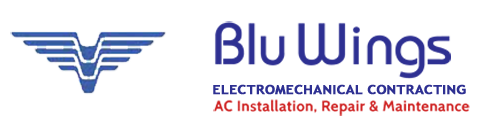 logo, Blu Wings, HVAC maintenance dubai, air conditioner services Dubai, 24 hour ac service Dubai, 24 hour ac repair Dubai